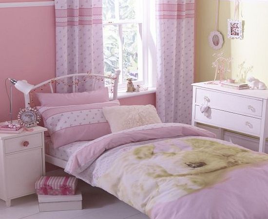 Catherine Lansfield Pink Puppy Love Duver Cover