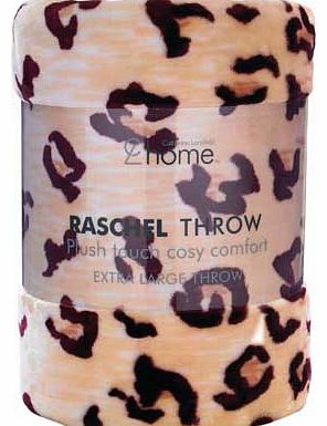 Raschel Throw - 200cm x 240cm - Cheetah Print