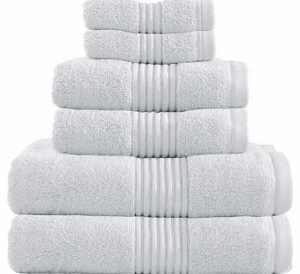 Catherine Lansfield Zero Twist 6 Piece Towel Bale - White