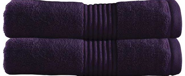 Catherine Lansfield Zero Twist Bath Sheet Towel x2 - Blackberry