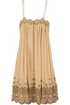 Catherine Malandrino Floral Trim Dress