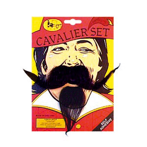 Cavalier beard and moustache