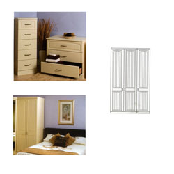 Caxton - Liberty 3 Door Wardrobe Run