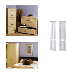 Caxton - Liberty Single Shelved Wardrobe (Left)