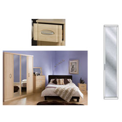 Caxton Strata Single Wardrobe With Mirror