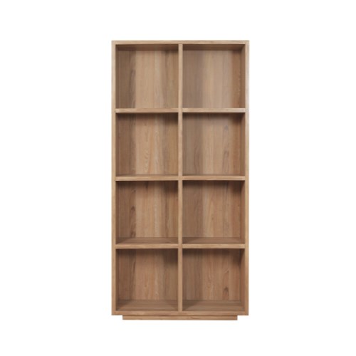 Caxtons Discovery Tall Open Bookcase In Wild Oak