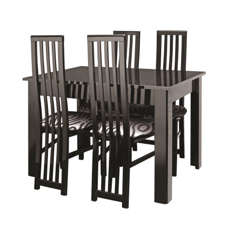 Caxtons Manhattan Dining Set With 4 Slatted Back