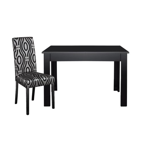 Manhattan Dining Set With 4 Upholstered