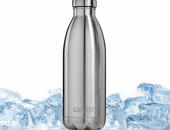 Cayman Fitness Insulated Stainless Steel Water Bottle (740 ml)