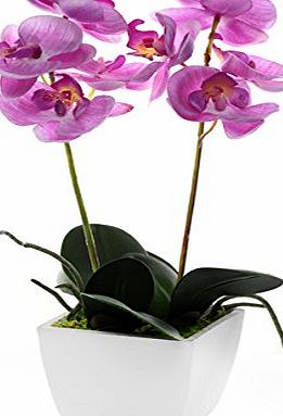 CB Imports 33 cm Artificial Mini Orchid Potted, Pale Pink