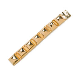 Cc Skye Gold Stud Hinge Bracelet - AS SEEN ON