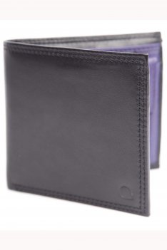 CCHA London Covent Garden Black and Violet Coin Purse Bifold
