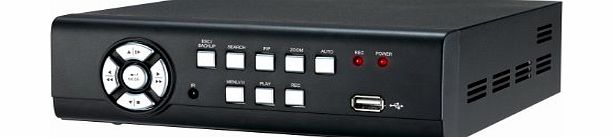 cctvX IPHNDVR4/500 4 Channel Digital Video recorder for CCTV Systems with IPHONE Remote Viewing APP with 500Gb HDD fitted (Full D1 DVD Quality Recording in Real Time)