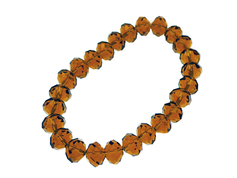 CCZ Design Amber Coloured Elasticated Bracelet