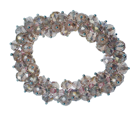 Clear bead bundle bracelet