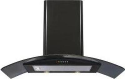 CDA CPX10BL 100cm Chimney Hood in Black with