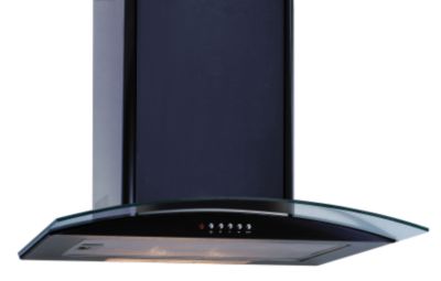 CPX11BL 110cm Chimney Hood in Black with