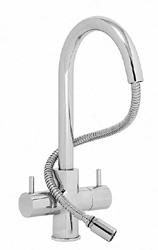 CDA CX908CH Quarter Turn Monobloc With Pull Out Spray