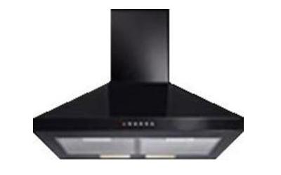 CDA ECH6BL 60cm Chimney Hood in Black with FREE