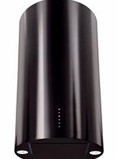 CDA EVC4BL 40cm Cylinder Chimney Hood in Black