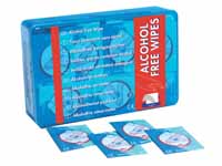 Alcohol free first aid wipes, individually