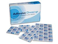 Assorted waterproof plasters, four sizes,