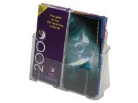 CEB CE 1/3 A4 clear two row rigid leaflet and