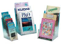 CEB CE 1/3 A4 four tier multi pocket clear leaflet