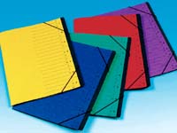 CEB CE 7 part blue file with elastic corner