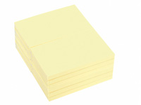 CEB CE 76x127mm recycled yellow sticky notes, 120