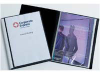 CEB CE A4 12 pocket black display book with clear