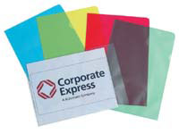 CEB CE A4 blue cut flush folders, 120 micron open