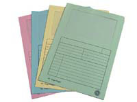 CEB CE A4 green manilla slip file with front
