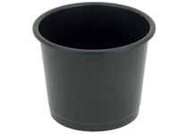 CEB CE black round polypropylene waste paper tub