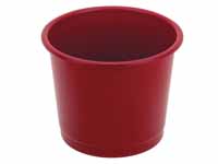 CEB CE burgundy round polypropylene waste paper tub