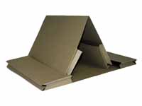 CEB CE foolscap grey manilla double pocket file,