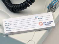 CEB CE repositionable printed fax notes, 50 x 100mm,