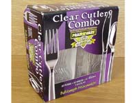 CEB Clear premium cutlery combination pack, with