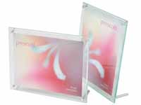 CEB Literature holder with bevelled edge design for