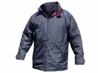 Mercury navy blue jacket with claret trim and