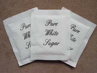 CEB Single serving white sugar sachet, BOX of 1000