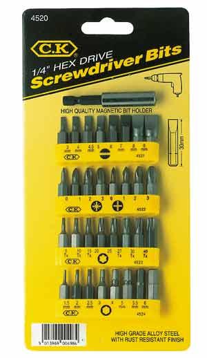 Ceka Screwdriver Bit Set T4520