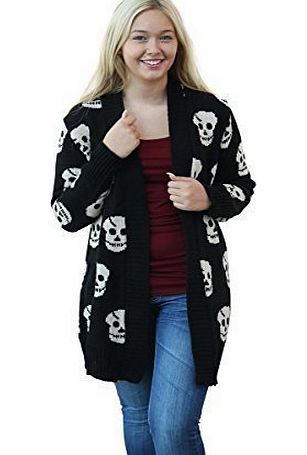 CELEB LOOK CelebLook Womens Skull Cradigan