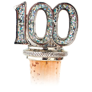 celebration 100th Birthday Bottle Stopper