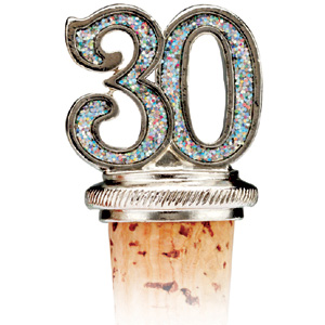 30th Bottle Stopper