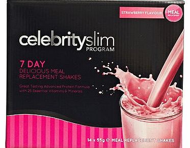 Celebrity Slim Strawberry 7 day Shake Pack - 14