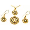 CelebSeen Accessories CelebSeen Multicoloured Rhinestone Double O Gold
