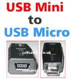 CELLSAVERS usb mini to usb micro adapter
