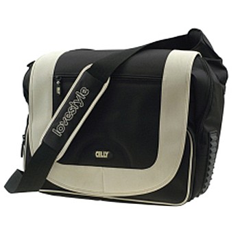 Moska01G Black / Beige Laptop Bag