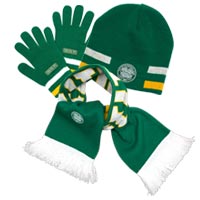 Celtic Hat/Scarf and Glove Set - Green - Kids.
